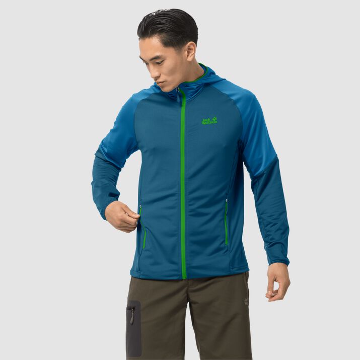 Chamarra Polar Jack Wolfskin Hydro 3 Hombre Azul Marino Mexico-7631518